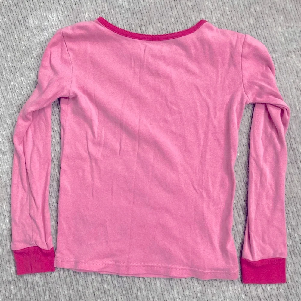 Gymboree Pink Bunny Pajama Set Size 8 Long Sleeve Striped‎ Cotton PJs